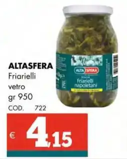 Altasfera ALTASFERA Friarielli vetro offerta