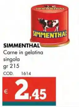 Altasfera SIMMENTHAL Carne in gelatina singola offerta