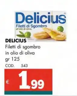 Altasfera DELICIUS Filetti di sgombro in olio di oliva offerta