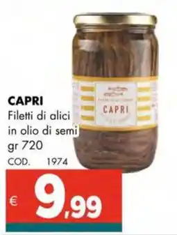 Altasfera CAPRI Filetti di alici in olio di semi offerta