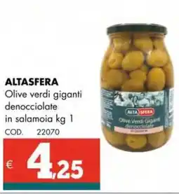 Altasfera ALTASFERA Olive verdi giganti denocciolate in salamoia offerta