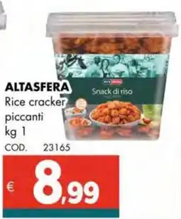 Altasfera ALTASFERA Rice cracker piccanti offerta