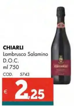 Altasfera CHIARLI Lambrusco Salamino D.O.C. offerta