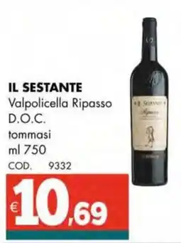 Altasfera IL SESTANTE Valpolicella Ripasso D.O.C. tommasi offerta