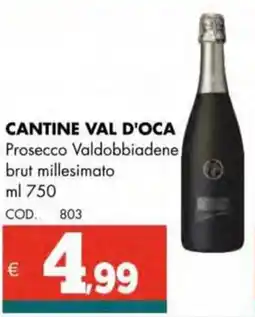 Altasfera CANTINE VAL D'OCA Prosecco Valdobbiadene brut millesimato offerta