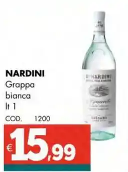 Altasfera NARDINI Grappa bianca offerta