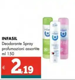 Altasfera INFASIL Deodorante Spray profumazioni assortite offerta