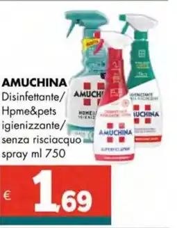 Altasfera AMUCHINA Disinfettante/ Hpme&pets igienizzante/ senza risciacquo spray offerta