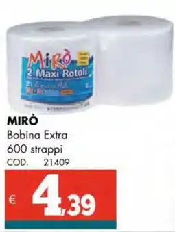 Altasfera MIRÒ Bobina Extra 600 strappi offerta