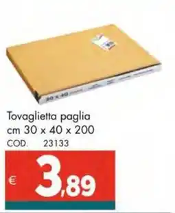 Altasfera Tovaglietta paglia cm 30 x 40 x 200 offerta