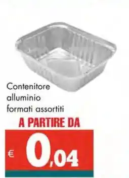Altasfera Contenitore alluminio offerta