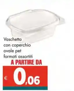 Altasfera Vaschetta con coperchio ovale pet offerta