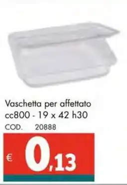 Altasfera Vaschetta per affettato cc800 19 x 42 h30 offerta