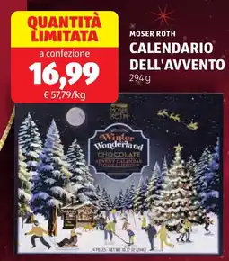 ALDI MOSER ROTH Calendario dell'avvento offerta