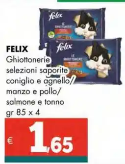 Altasfera FELIX Ghiottonerie selezioni saporite coniglio e agnello manzo e pollo/ salmone e tonno offerta