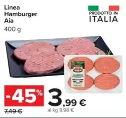 Carrefour Linea Hamburger Aia offerta