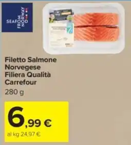Carrefour Filetto Salmone Norvegese Filiera Qualità Carrefour offerta