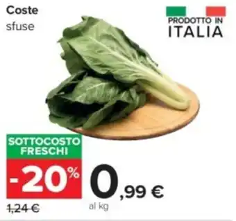 Carrefour Coste sfuse offerta