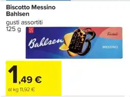 Carrefour Biscotto Messino Bahlsen offerta