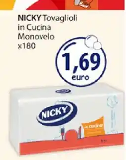 Acqua & Sapone NICKY Tovaglioli in Cucina Monovelo x180 offerta