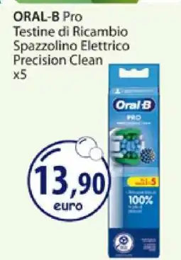 Acqua & Sapone ORAL-B Pro Testine di Ricambio Spazzolino Elettrico Precision Clean x5 offerta