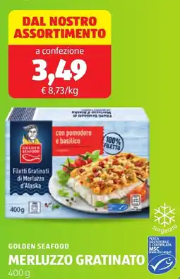 ALDI Golden seafood merluzzo gratinato offerta