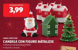 ALDI Home creation candele con figure natalizie offerta