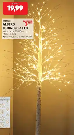 ALDI Casalux albero luminoso a led offerta