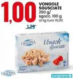Eurospin Vongole sgusciate offerta