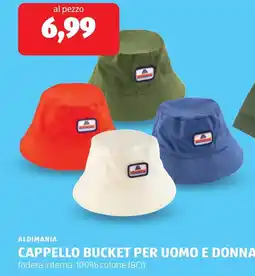 ALDI Aldimania cappello bucket per uomo e donna offerta