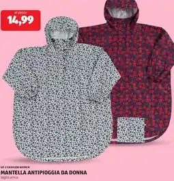 ALDI Up 2 fashion women mantella antipioggia da donna offerta