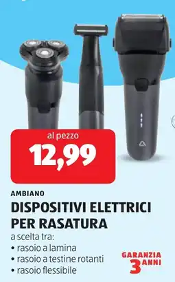 ALDI Ambiano dispositivi elettrici per rasatura offerta