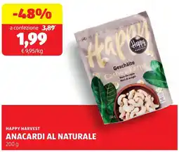 ALDI Happy harvest anacardi al naturale offerta