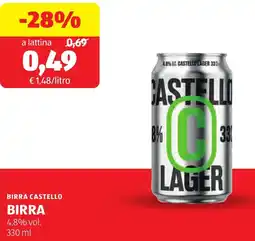 ALDI Birra castello birra offerta