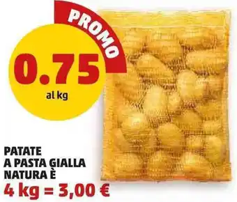 Patate a pasta gialla natura è