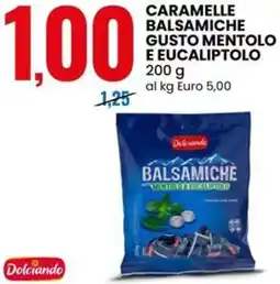 Eurospin Caramelle balsamiche gusto mentolo e eucaliptolo offerta