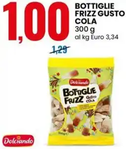 Eurospin Bottiglie frizz gusto cola offerta