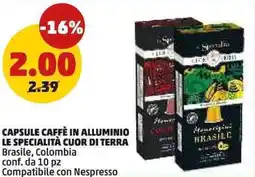 PENNY Capsule caffè in alluminio le specialità cuor di terra offerta