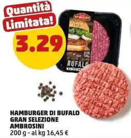 PENNY Hamburger di bufalo gran selezione AMBROSINI offerta