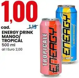 Eurospin Energy drink mango tropical offerta