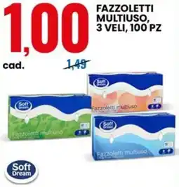 Eurospin Fazzoletti multiuso offerta