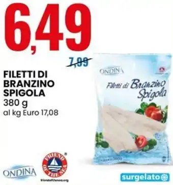 Eurospin Filetti di branzino spigola offerta