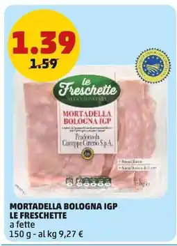 PENNY Mortadella bologna igp le freschette a fette offerta