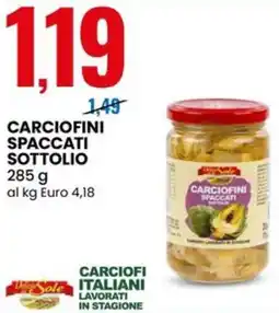 Eurospin Carciofini spaccati sottolio offerta