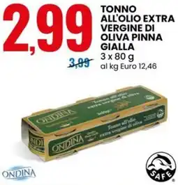 Eurospin Tonno all'olio extra vergine di oliva pinna gialla offerta