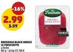 PENNY Bresaola black angus le freschette a fette offerta