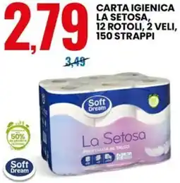 Eurospin Carta igienica la setosa offerta