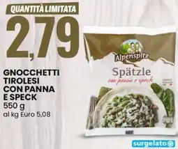 Eurospin Gnocchetti tirolesi con panna e speck offerta