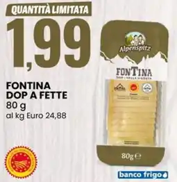 Eurospin Fontina dop a fette offerta