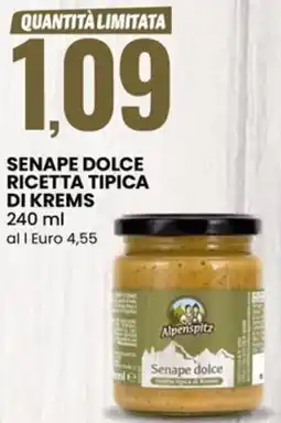 Eurospin Senape dolce ricetta tipica di krems offerta